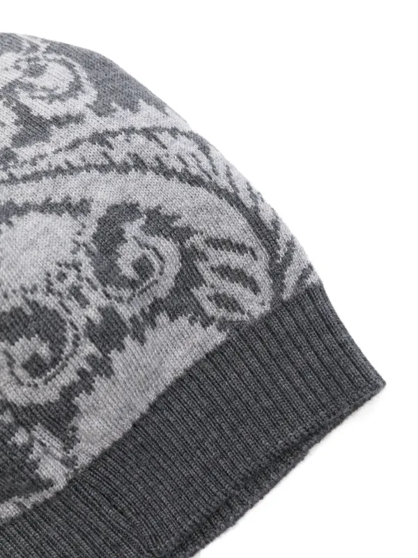 ETRO KIDS Berretto a Fiori Jacquard Grigio FARFETCH IT