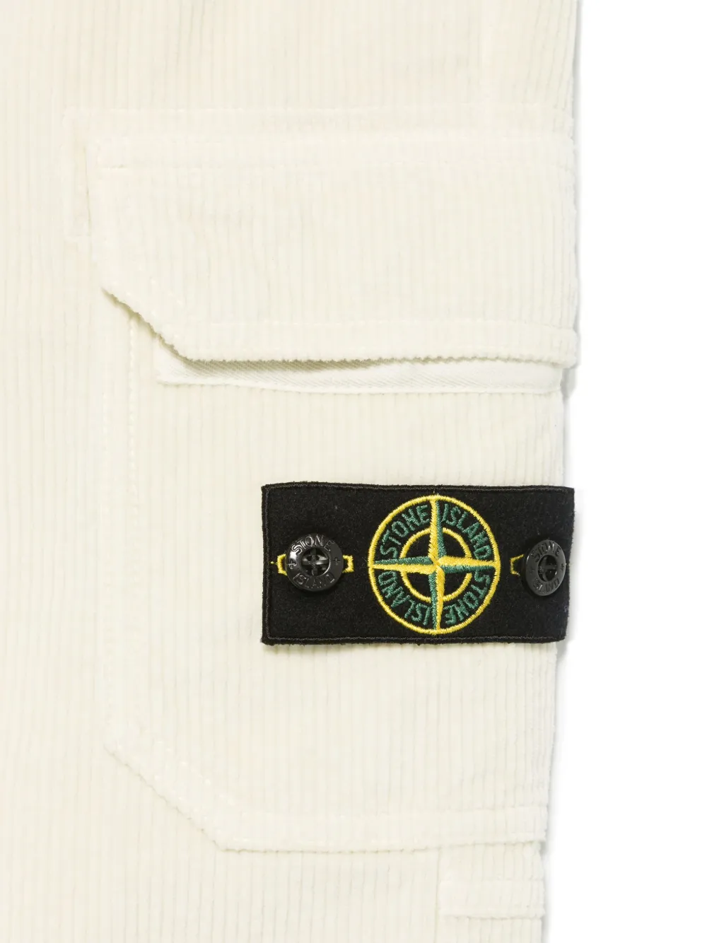 Stone Island Junior Broek met Compass-logopatch Beige