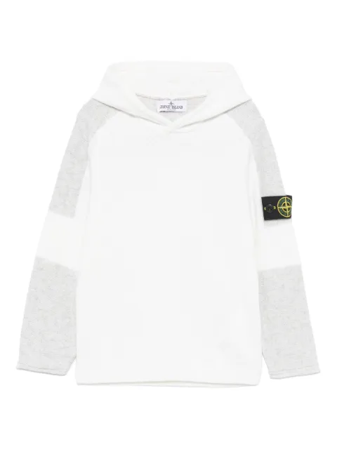 Stone Island Junior Agasalho com patch de bússola