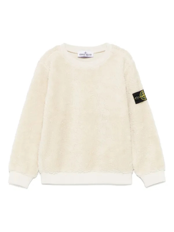 Stone Island Junior Fleece Sweatshirt Neutrals FARFETCH UK