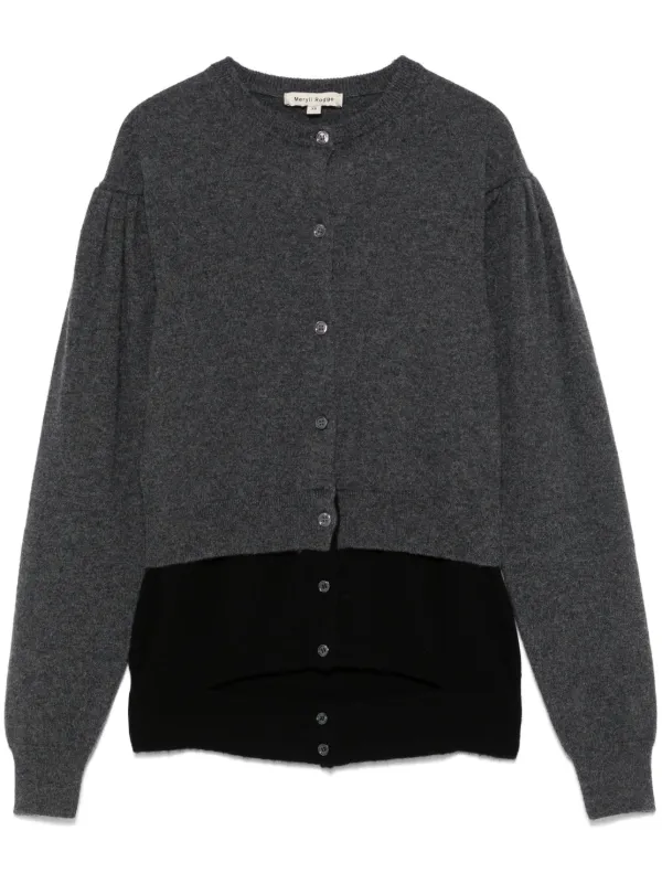 merylle rogge カシミヤカーディガン MERYLL ROGGE カシミア カーディガン | グレー | FARFETCH JP