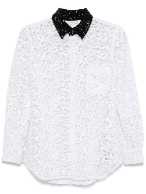 Comme Des Garcons guipure-lace shirt Women