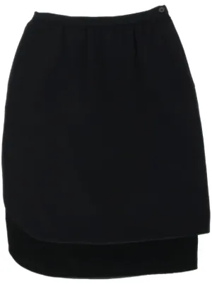 Patou ラッフル ミニスカート | ブラック | FARFETCH JP