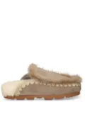 Mou Winter fur-trim slippers - Neutrals