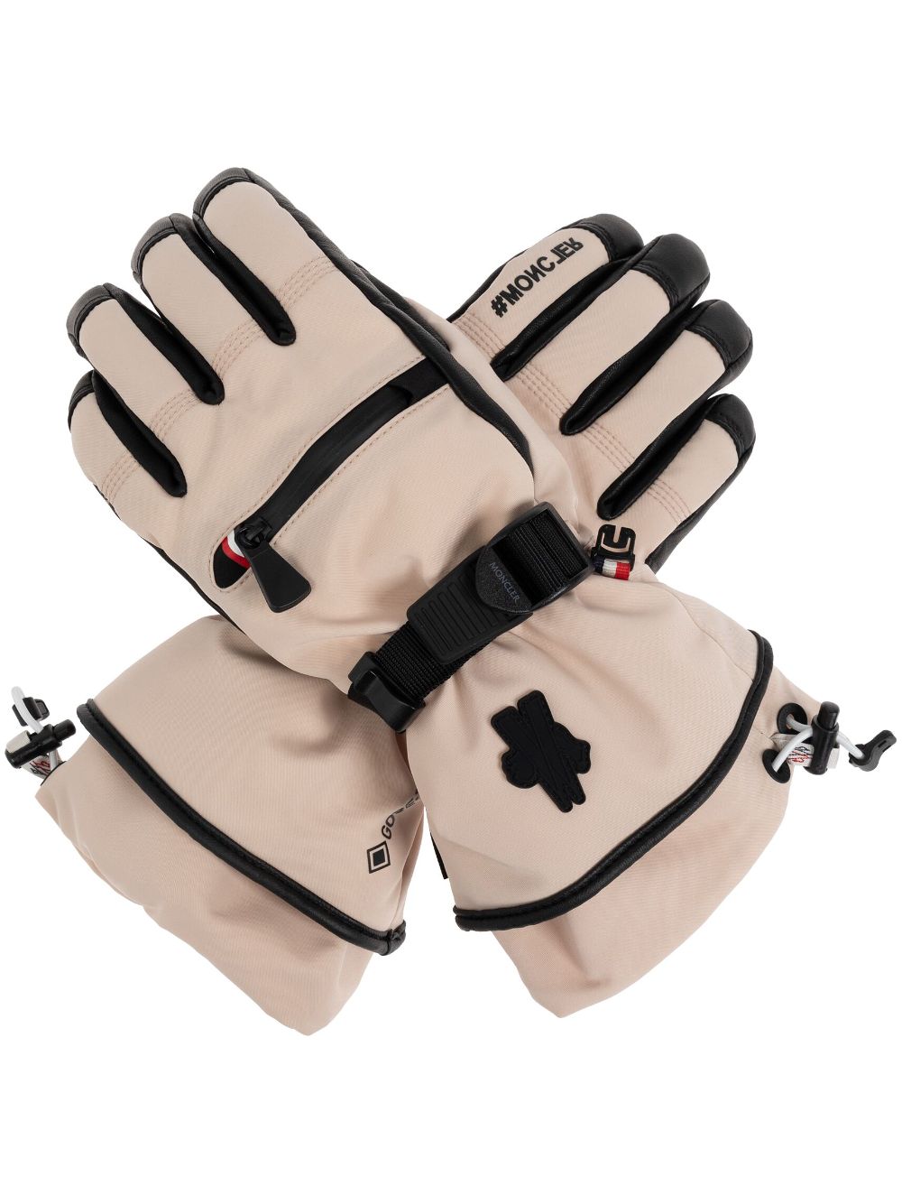 Shop Moncler Padded Gloves In Neutrals