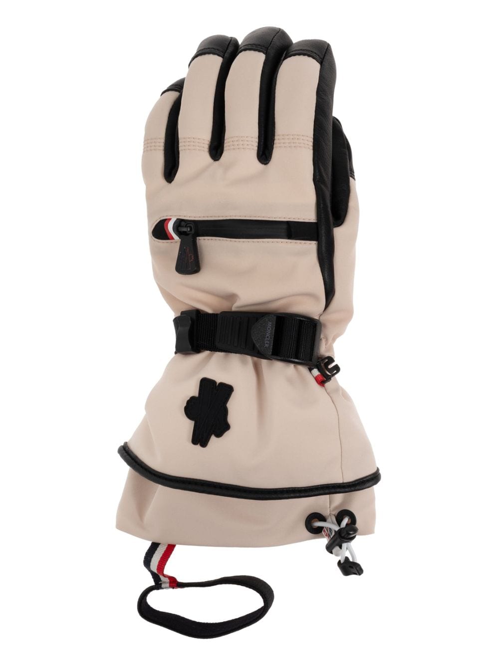 Shop Moncler Padded Gloves In Neutrals