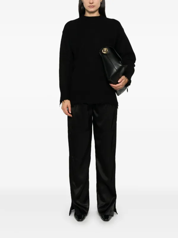 Jil Sander クルーネック セーター | ブラック | FARFETCH JP