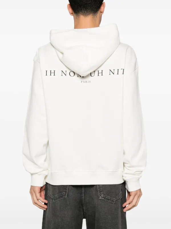 パーカー・フーディ IH NOM UH NIT Men Hoodies NUS22233081 White Future Mask Hoodie | IH NOM UH NIT Composition100