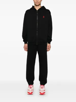 パーカー・フーディ VISION OF SUPER Men Hoodies VS01416 BLACK Black BLACK HOODIE WITH ICONIC WHEEL PRINT