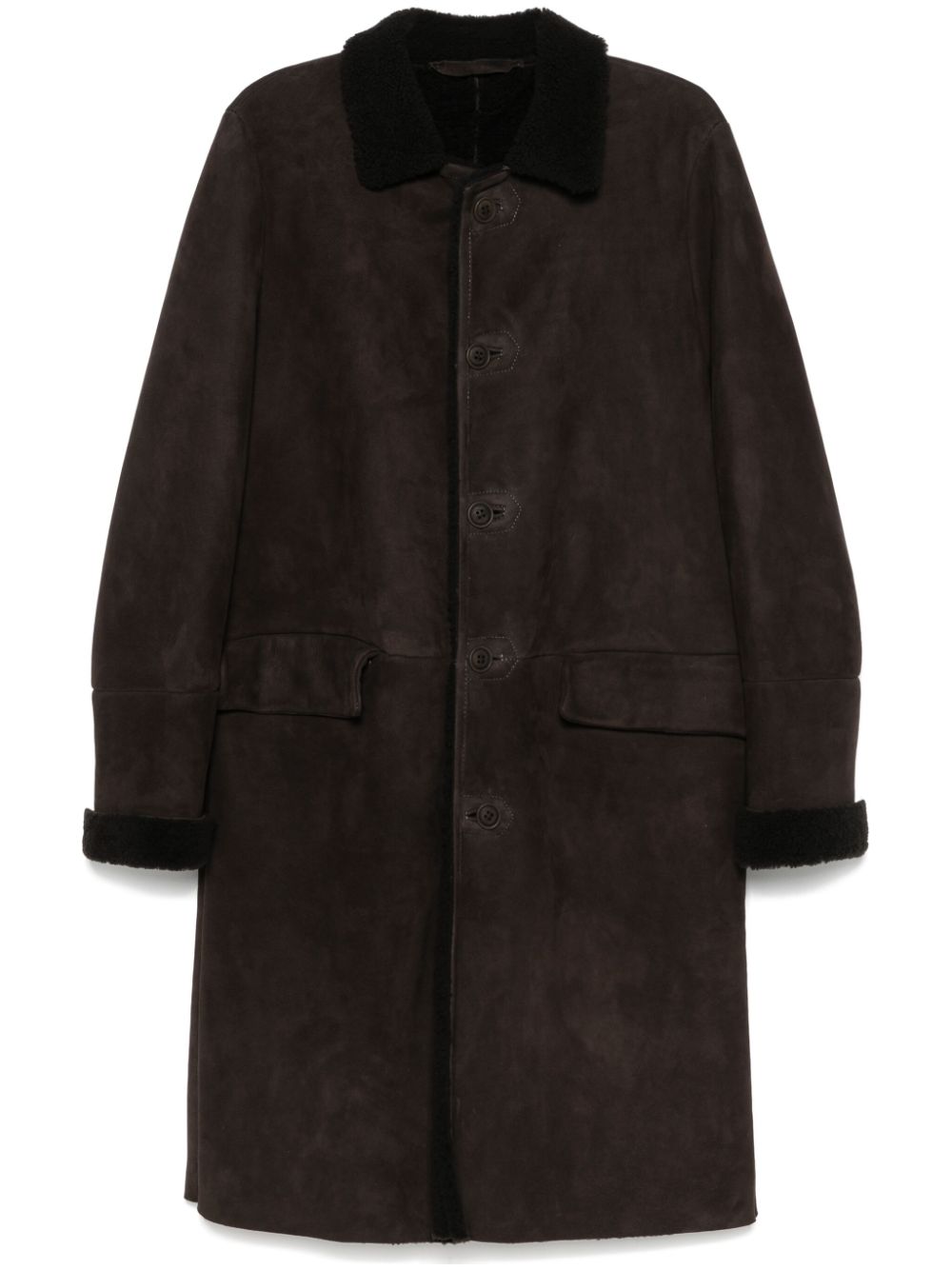 Salvatore Santoro suede coat - Brown