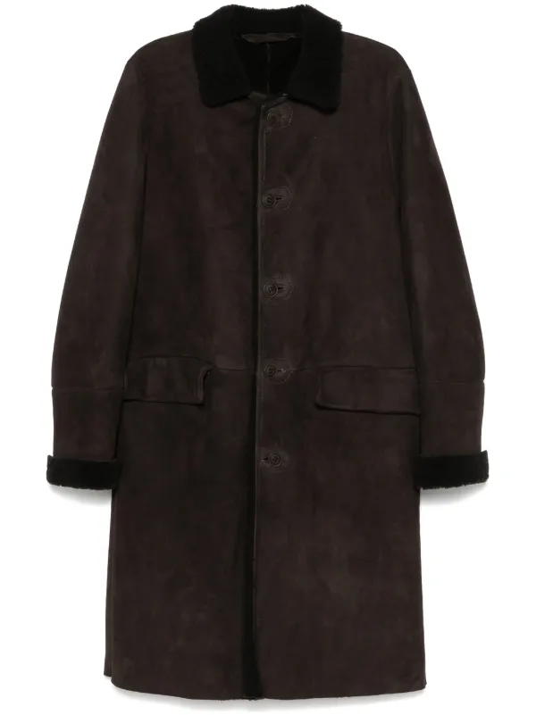 Salvatore Santoro スエード コート | ブラウン | FARFETCH JP