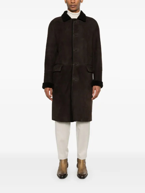 Salvatore Santoro スエード コート | ブラウン | FARFETCH JP