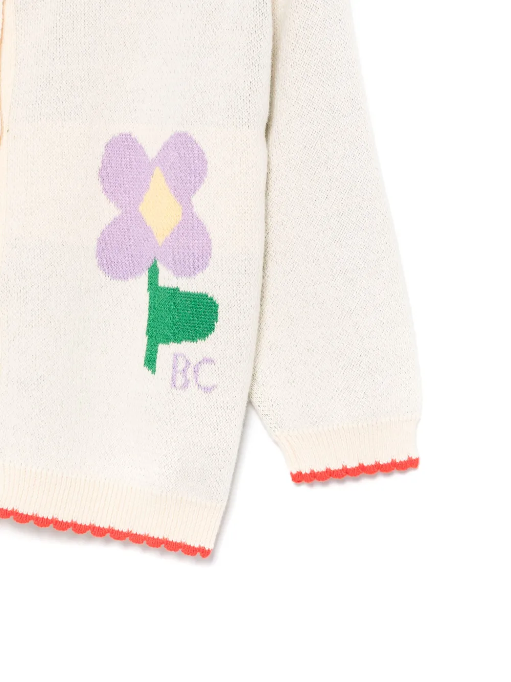 Bobo Choses Pansy Flower vest Beige