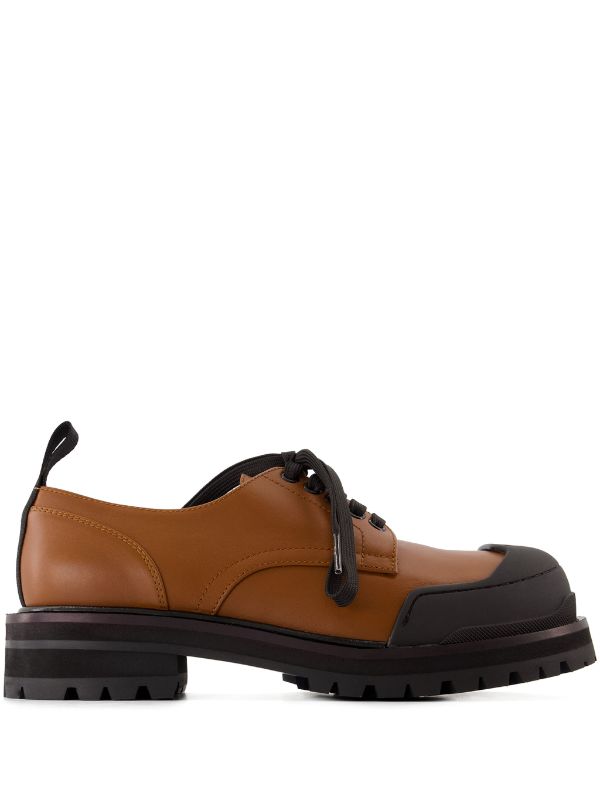 Marni Dada Army Leather Derby Shoes | Brown | FARFETCH IE