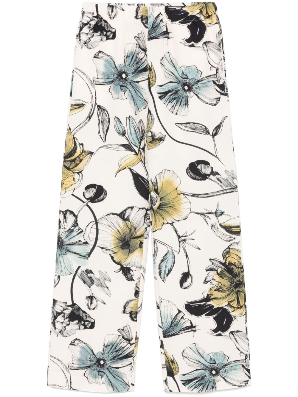 Shop Stine Goya Floral-print Trousers In Neutrals