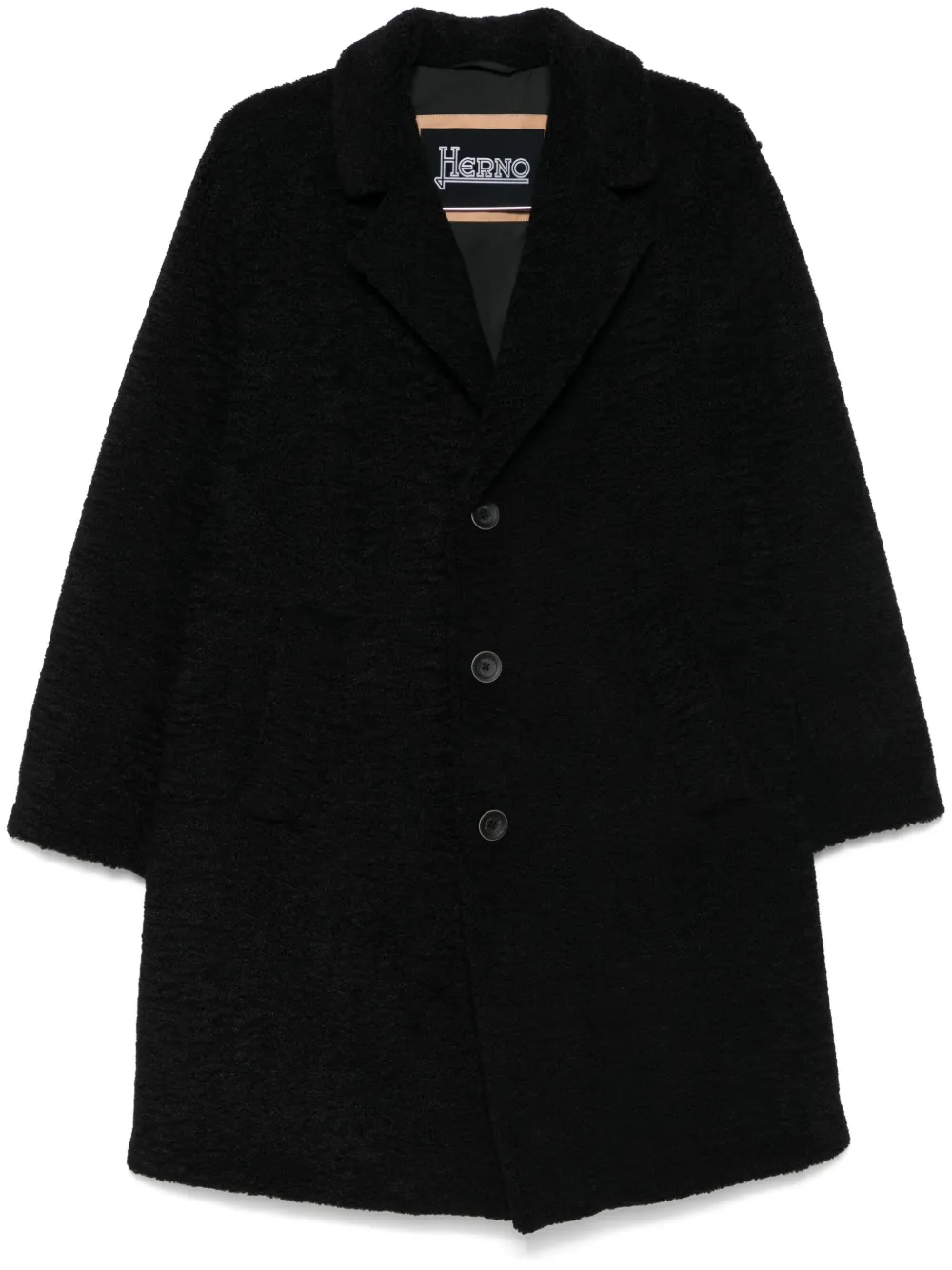 Herno fleece coat - Black