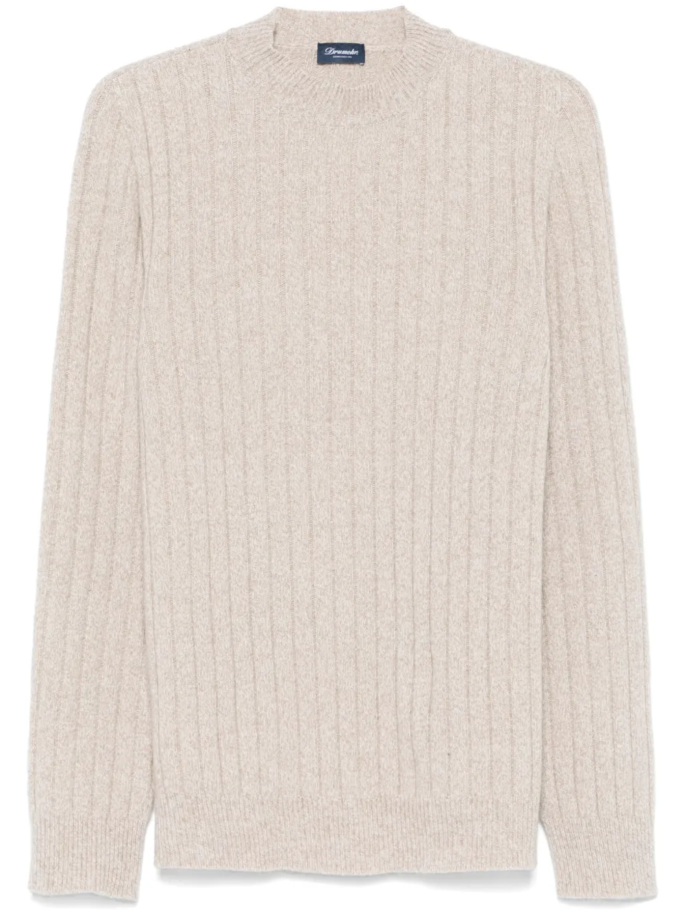 Drumohr Trui met ronde hals Beige