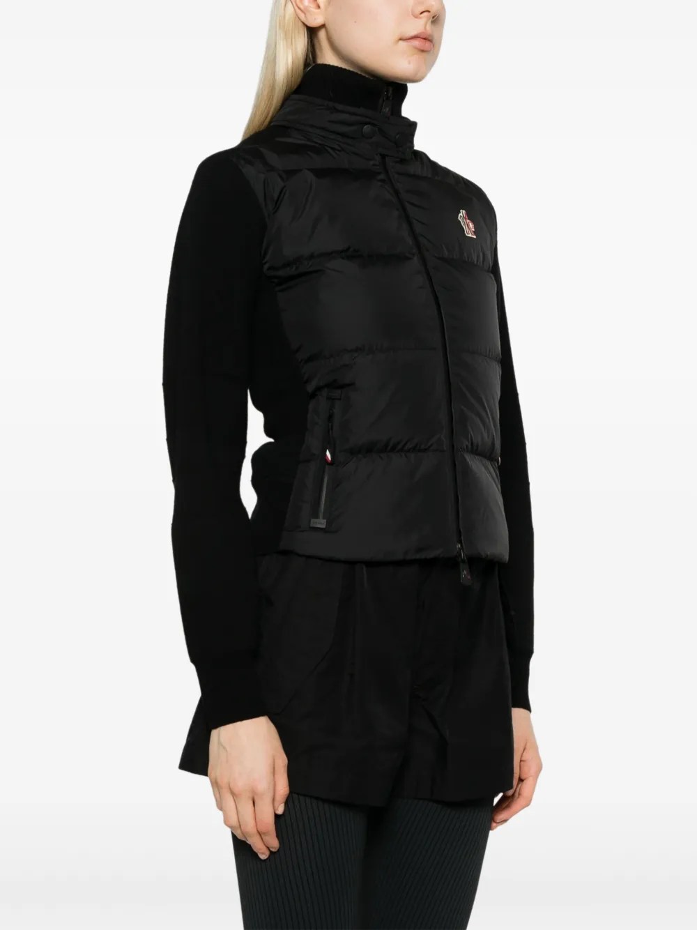 Shop Moncler Padded Zip-up Jacket In Black