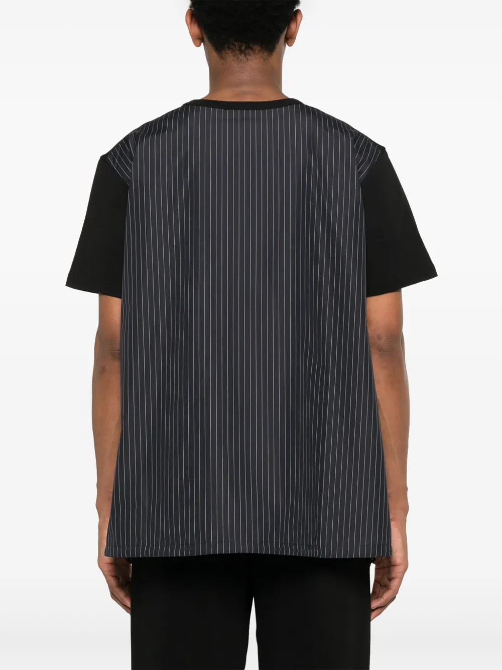 Alexander McQueen T-shirt met krijtstreep Zwart