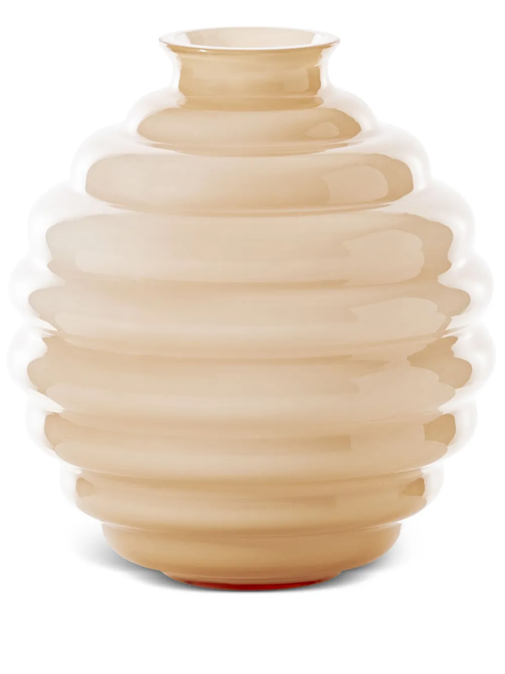 Venini Deco Vase (29cm X 26cm) In Nude