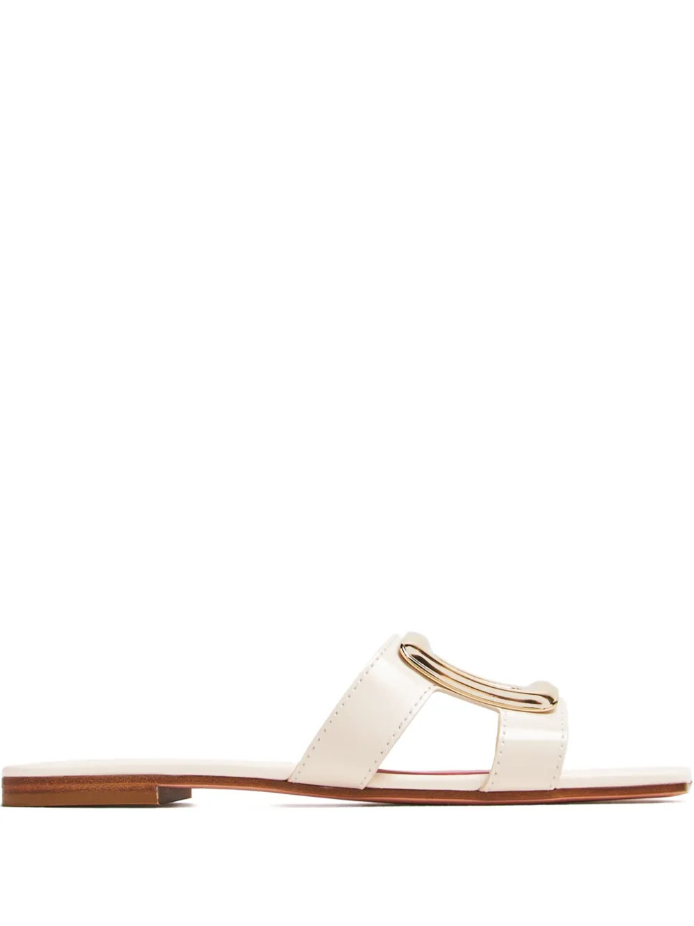Roger Vivier Viv' By The Sea buckle slide sandals | Neutrals | Image 1