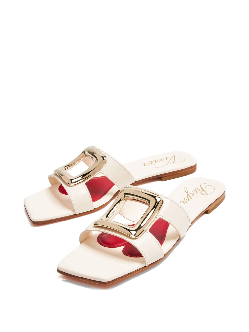 Roger Vivier Viv' By The Sea buckle slide sandals | Flat Sandals | Image 2