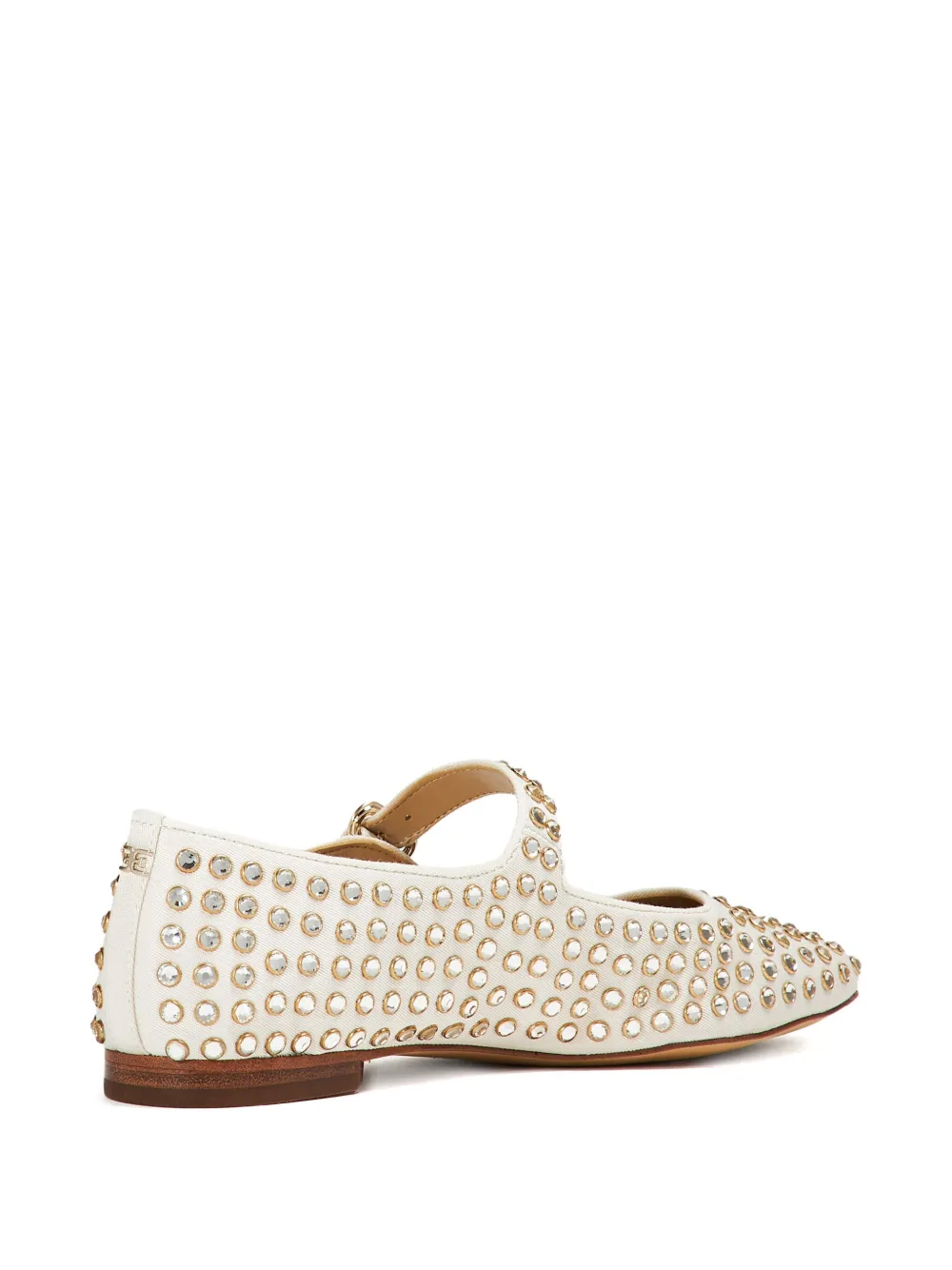 Sam Edelman Michaela crystal-embellished ballet flats White