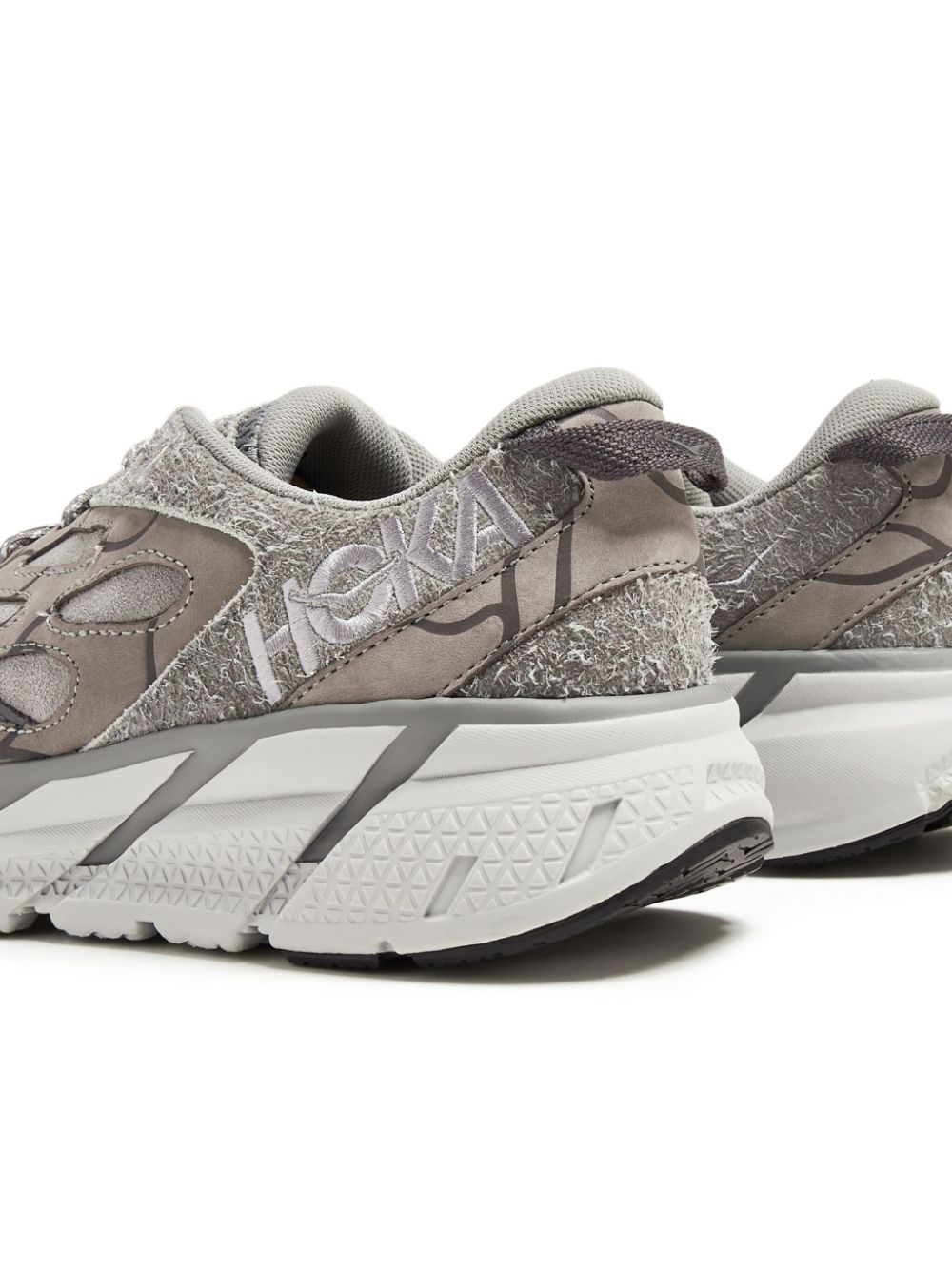 Shop Hoka Clifton L Trainers In Grey