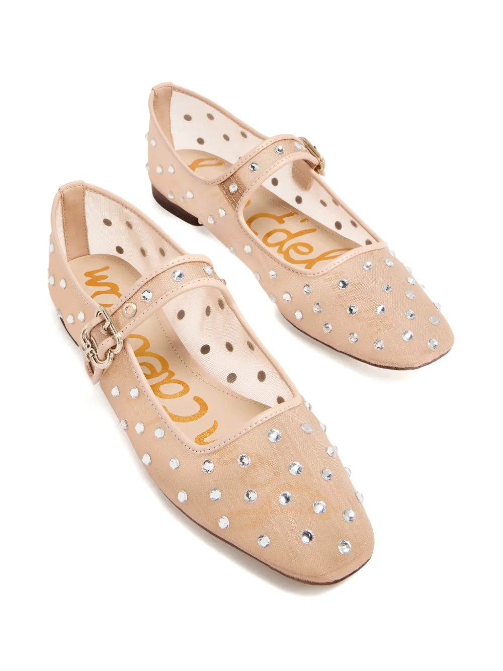 Sam Edelman Michaela Shine Mary Jane ballet flats - Roze