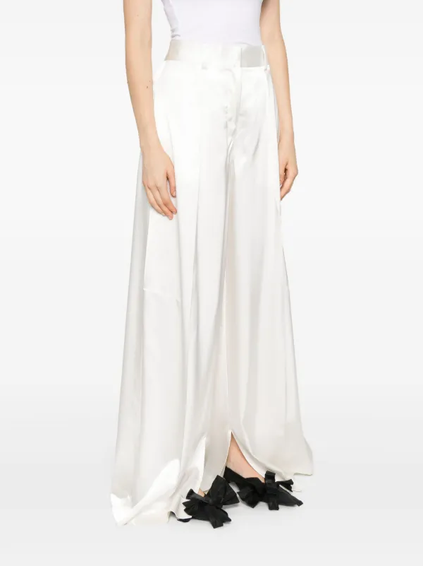 JIL SANDER ウエストゴムプリーツパンツ 【関税込】 Jil Sander プリーツ パンツ | ホワイト | FARFETCH JP