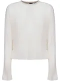 PINKO flared-cuffs sweater - White