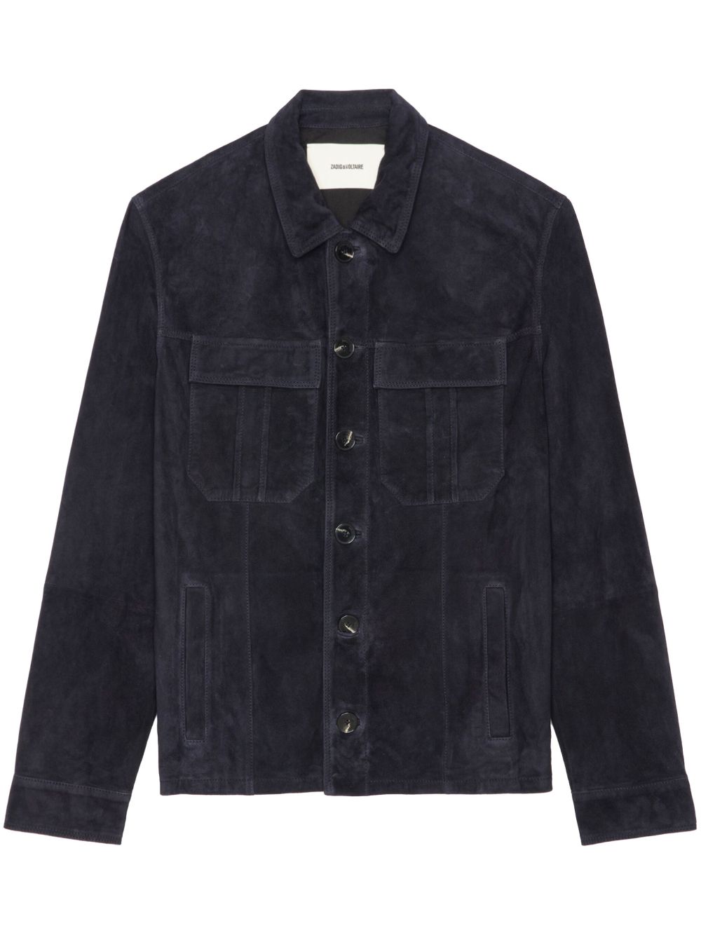 Zadig&Voltaire Kuba suede jacket - Blue