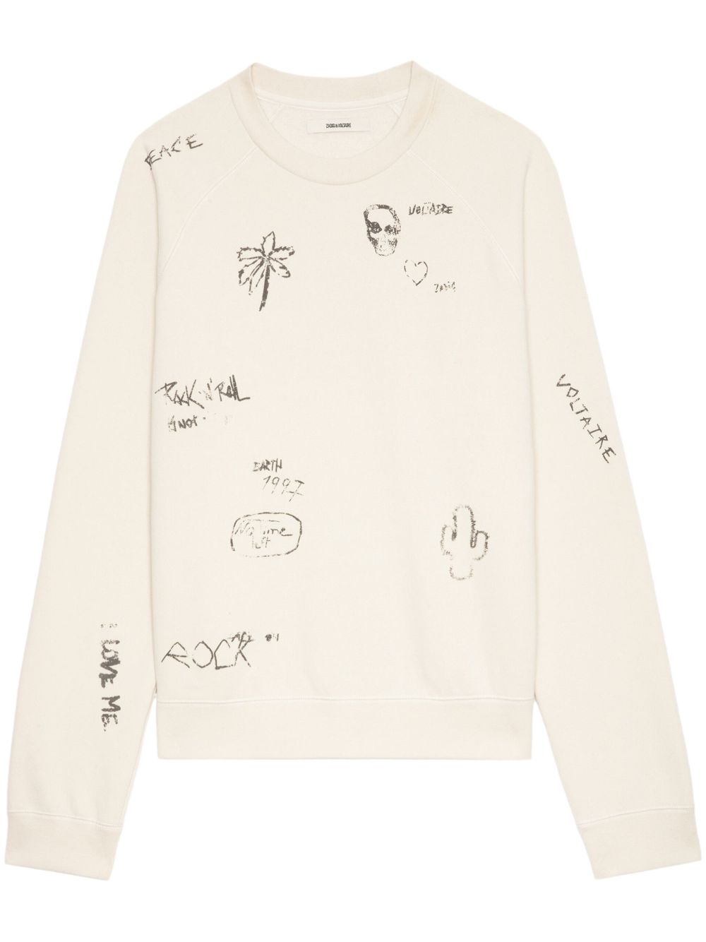 Zadig&Voltaire graphic-print sweatshirt - Neutrals