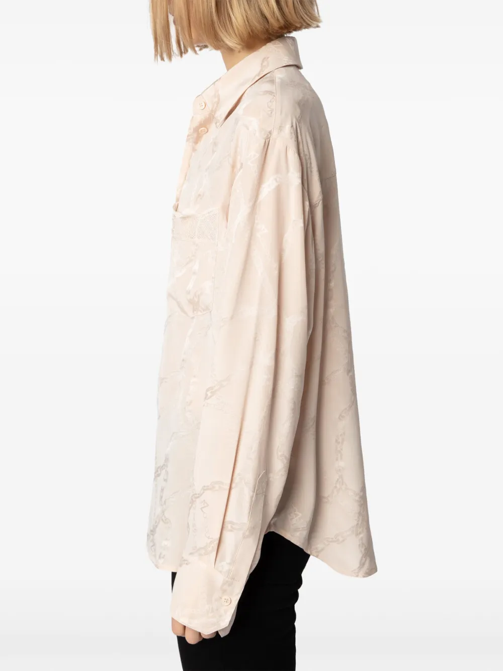 Zadig&Voltaire Morning zijden blouse Beige