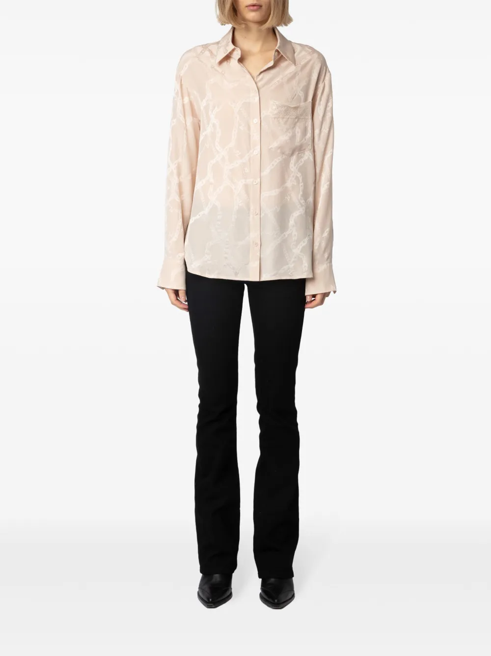 Zadig&Voltaire Morning zijden blouse - Beige