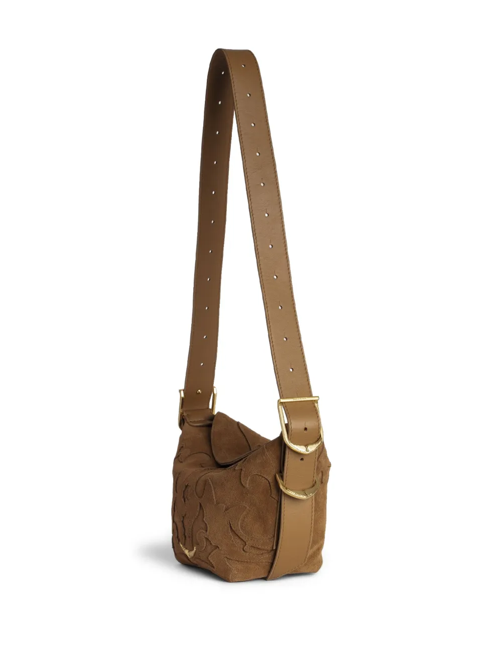 Zadig & Voltaire Baby Jane Shoulder Bag In Brown