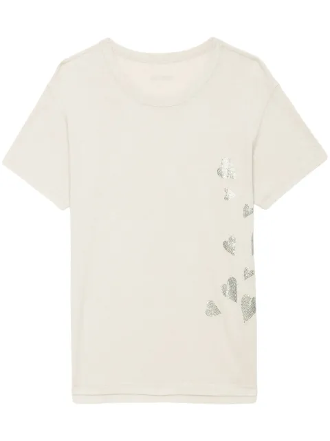Zadig&Voltaire playera con motivo de corazón