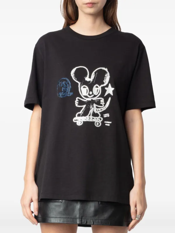 Zadig&Voltaire Edwin Happy Mouse t-shirt | Black | FARFETCH
