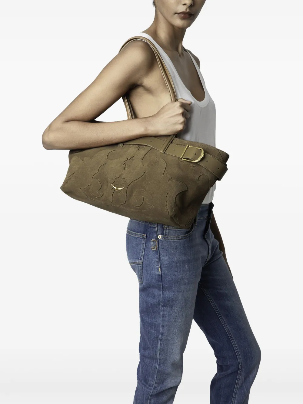 Zadig&Voltaire Jane schoudertas Bruin