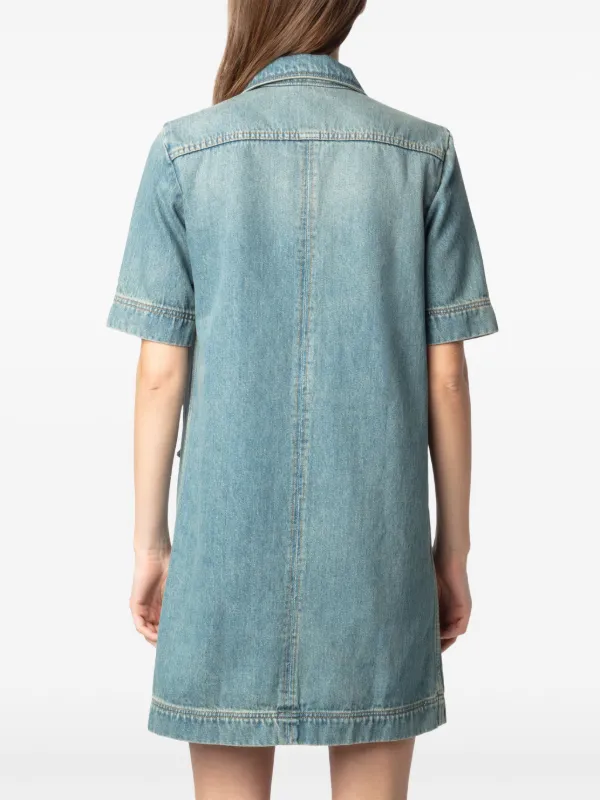 Zadig&Voltaire Denim Mini Dress | Blue | FARFETCH