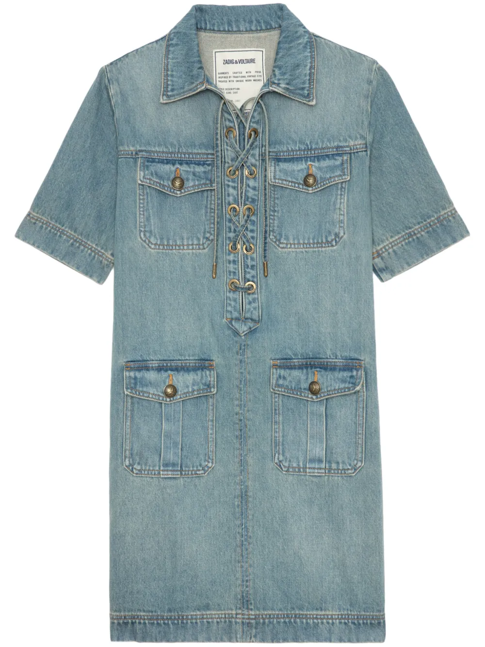 Zadig&Voltaire denim mini dress