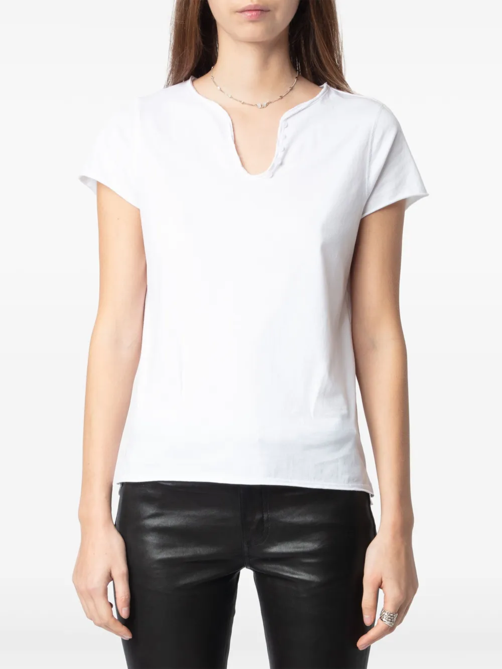Zadig&Voltaire T-shirt met logoprint Wit
