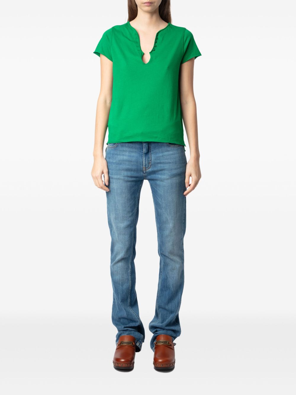 Zadig&Voltaire Henley T-shirt - Groen