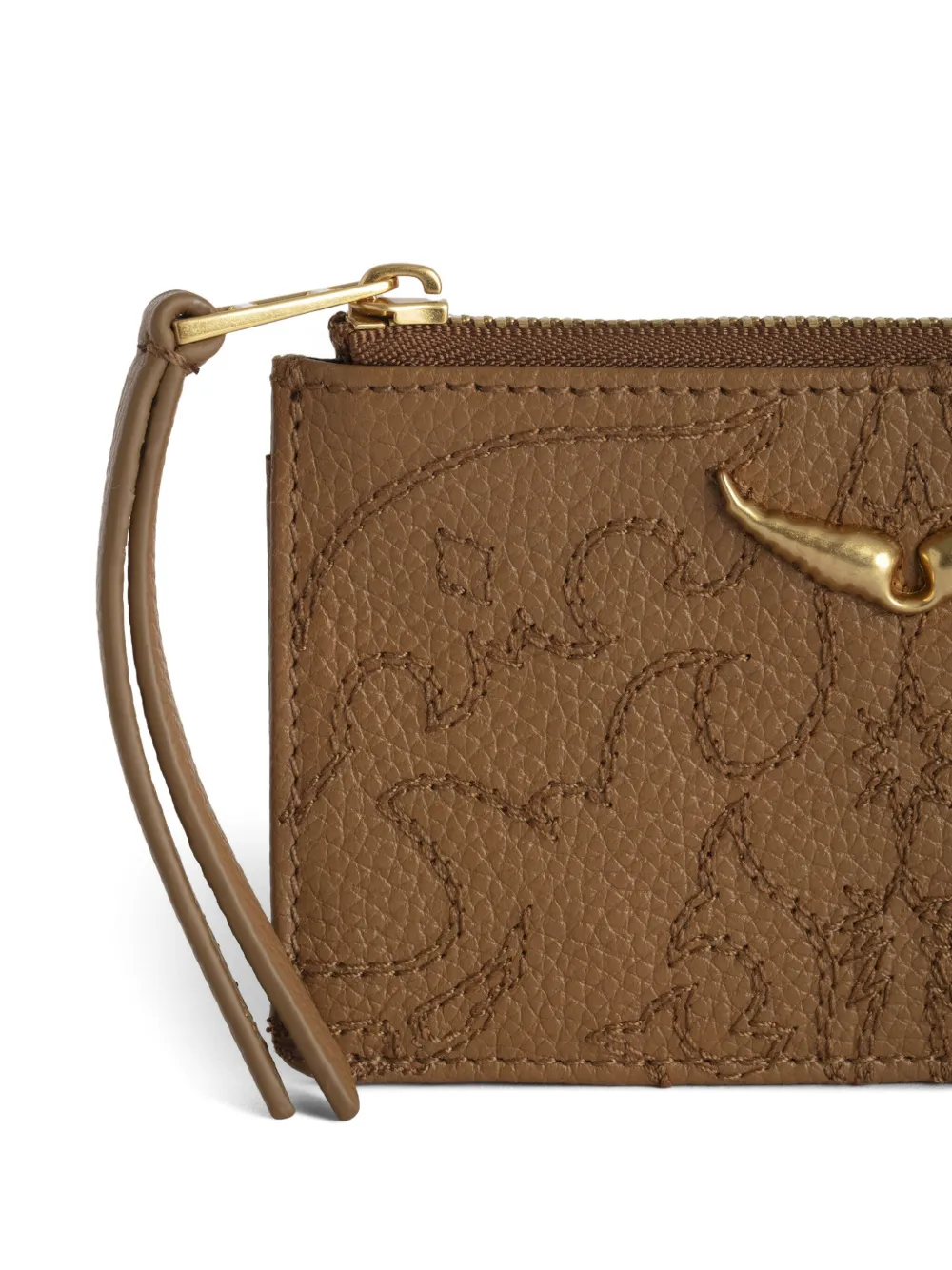 Zadig & Voltaire Western-style Monogram Wallet In Brown