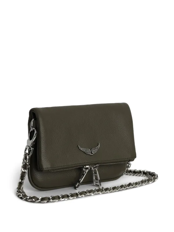 Zadig&Voltaire Rock Nano Clutch Bag Green FARFETCH IN