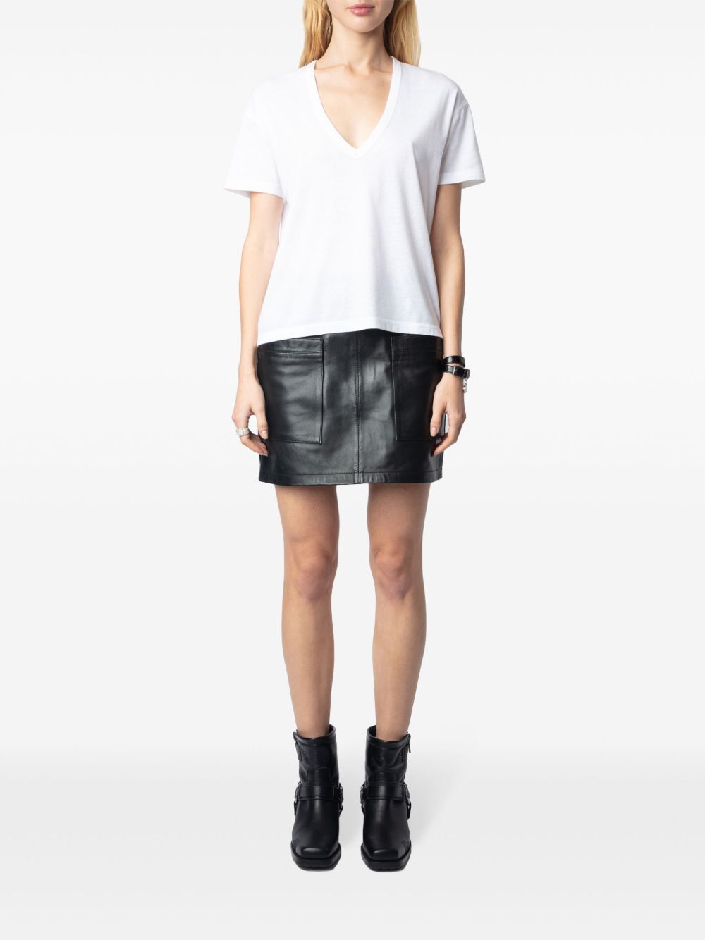 Zadig&Voltaire T-shirt met V-hals - Wit