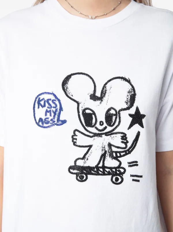 Zadig&Voltaire Edwin Happy Mouse t-shirt | White | FARFETCH