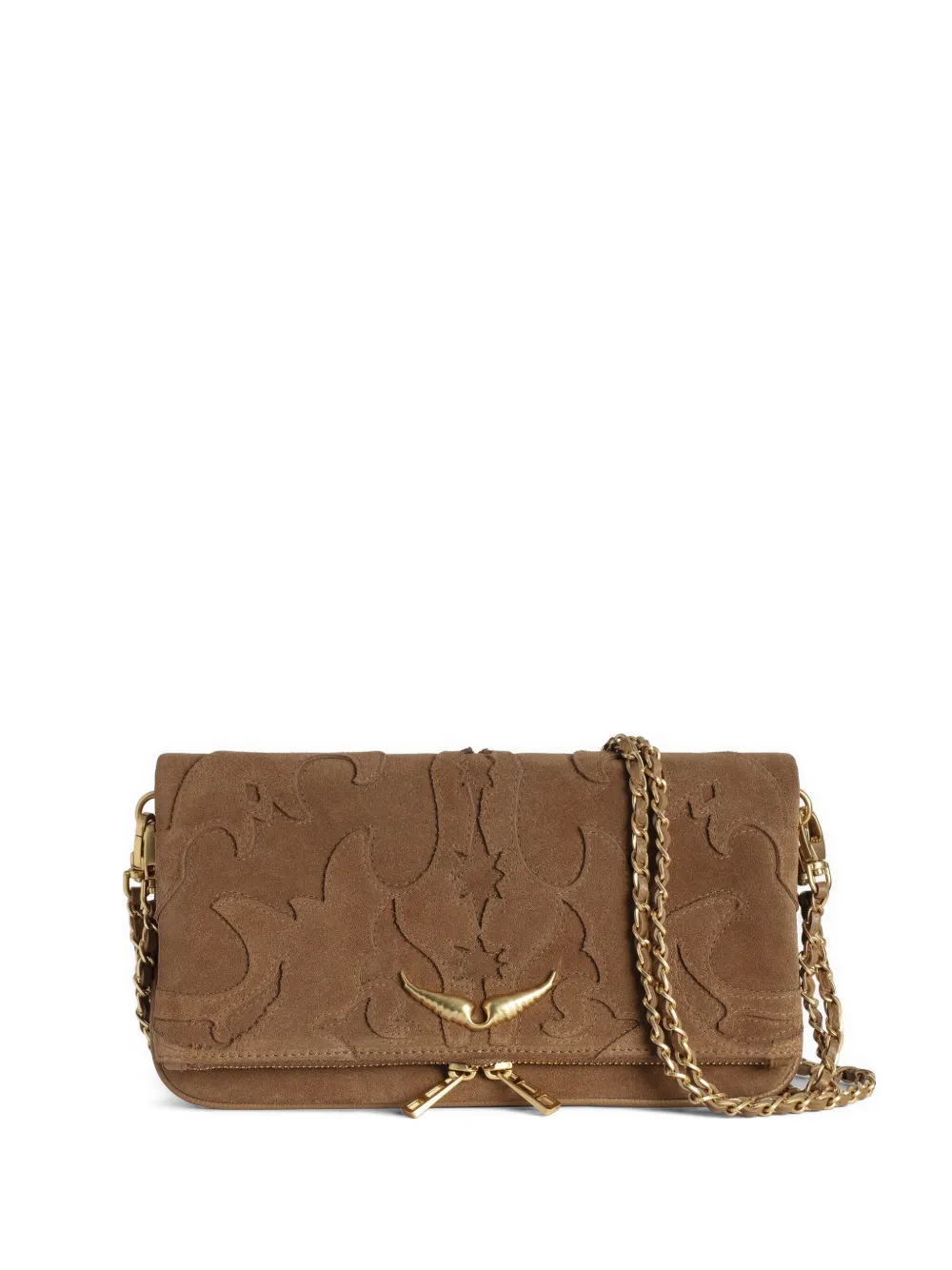 Zadig&Voltaire Rock clutch bag Bruin