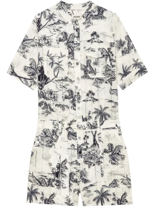 Combishort à imprimé Tropical Island - Zadig&Voltaire - Modalova