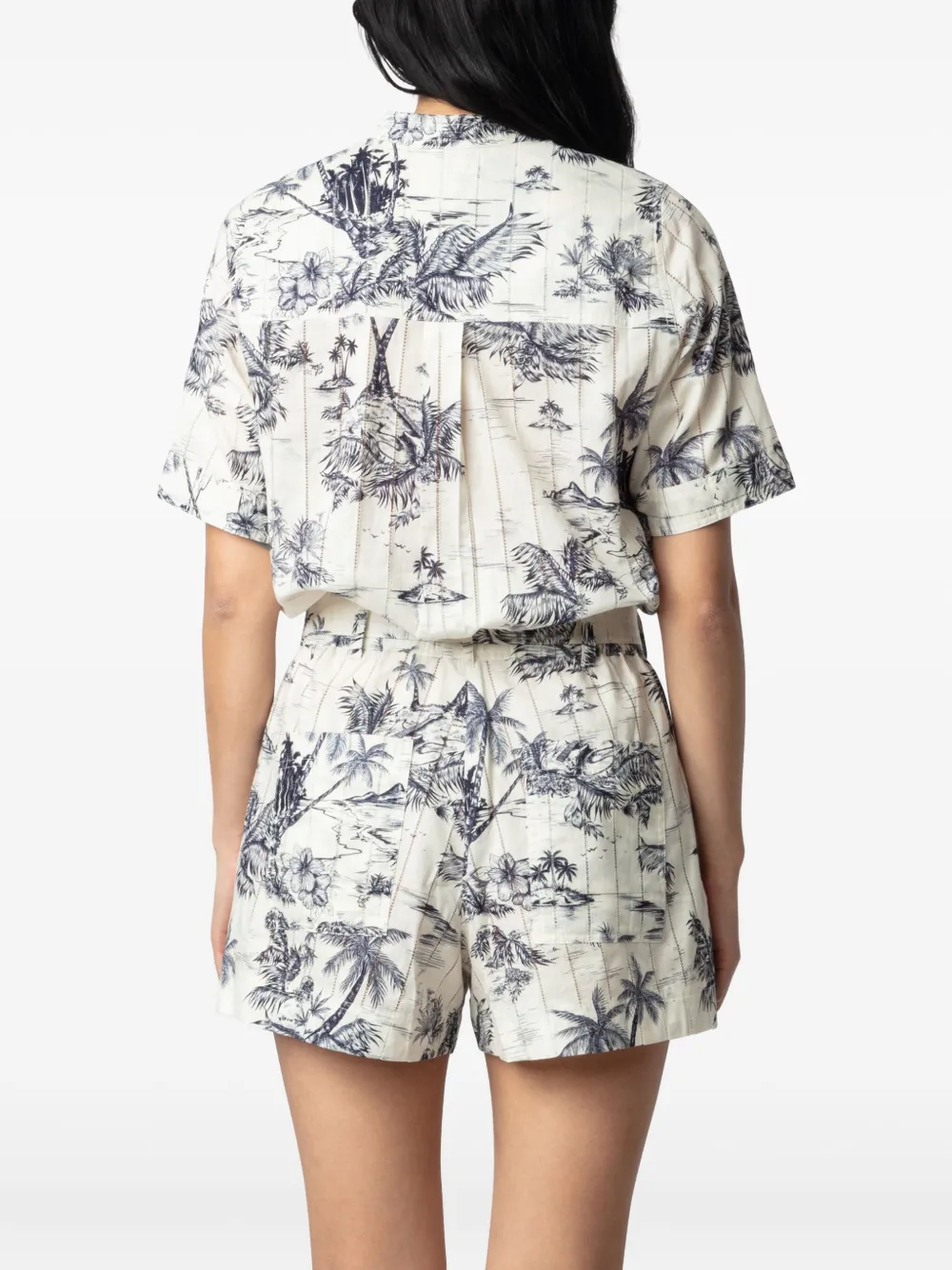 Zadig&Voltaire Tuta corta con stampa Tropical Island | Image 6